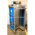 Clothing Store Furniture Merchandise 4 Way Garments Rack Movable Wood Retail Female Clothing Display